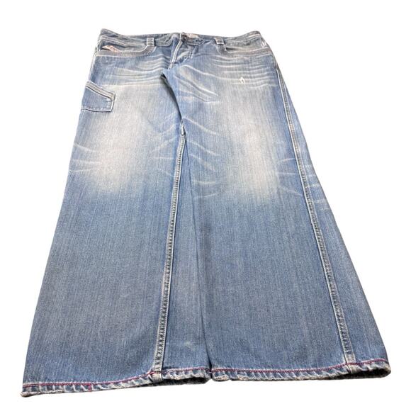 Diesel Industry Denim Jeans Straight Fit Men's Size 38x32 MADE IN ITALY - Picture 3 of 16
